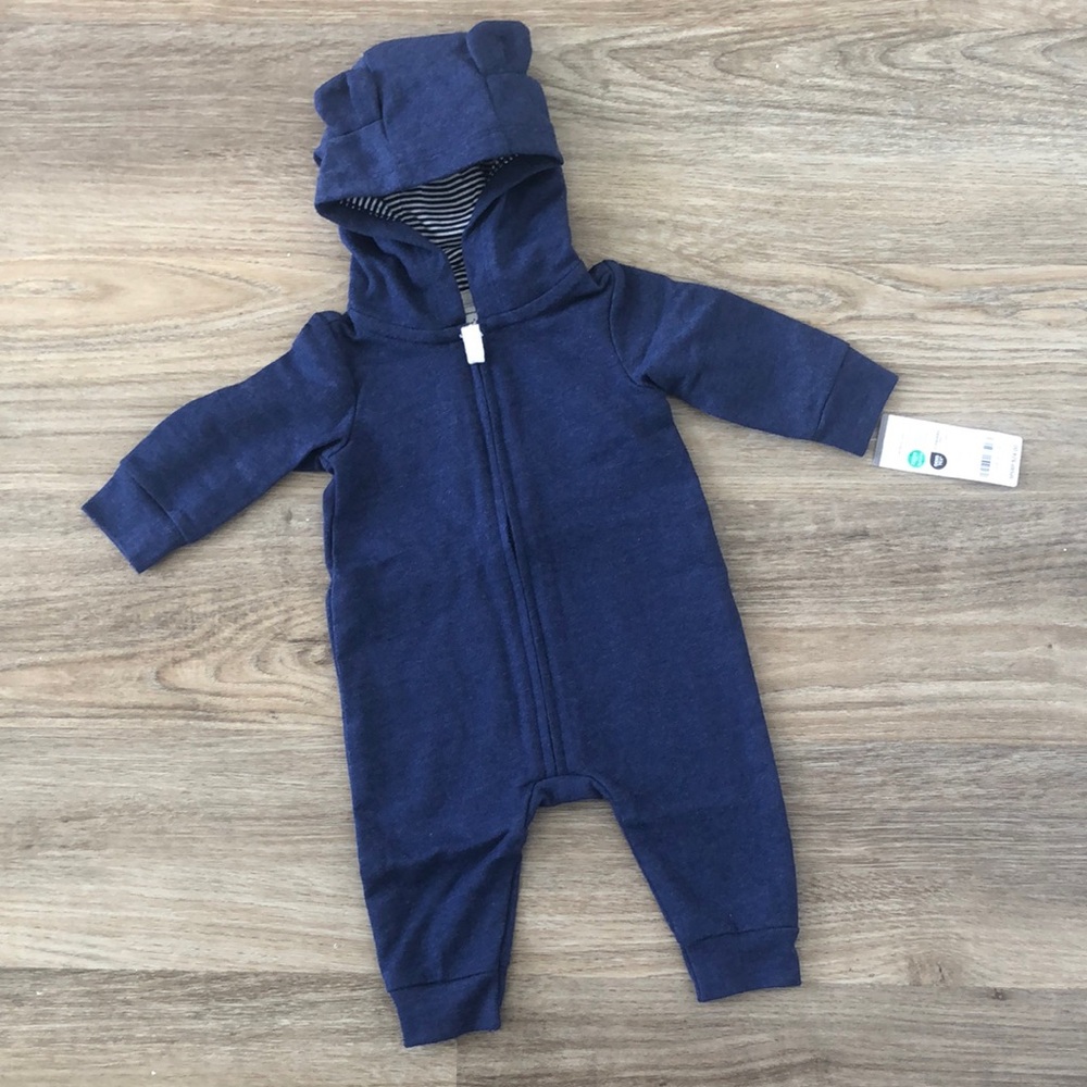 NWT Carter's Baby Boys Long Sleeve Jumpsuit Size 3 Months